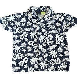 18 months Tropical Hawaiian Short Sleeve Button Down shirt